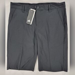 New Adidas Boys XL Aeroready Performance Stretch Golf Casual Shorts Solid Black